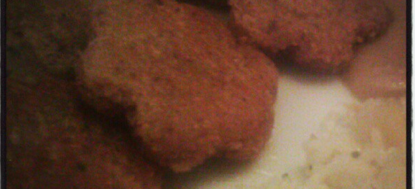 Maronenmedaillons mit Reis und Sauce