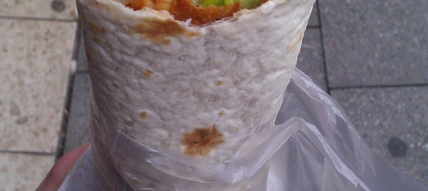 Köfte-Wrap (im Çiğ Köfte, Bochum)
